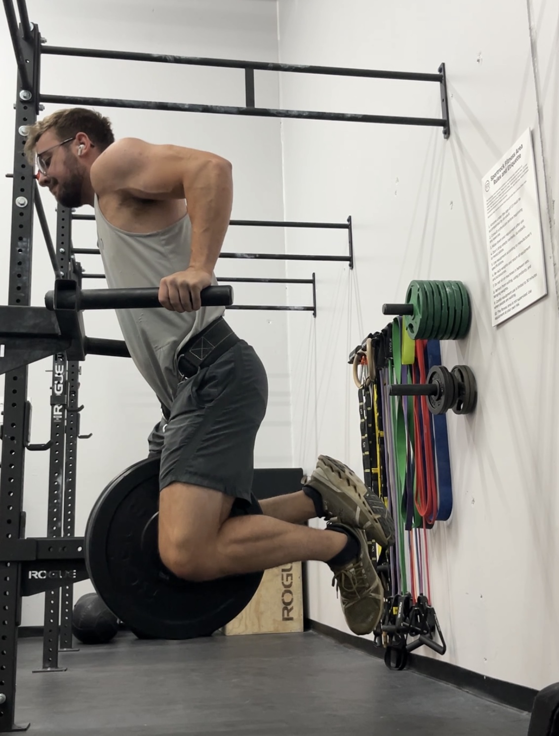 Weightlifting training session