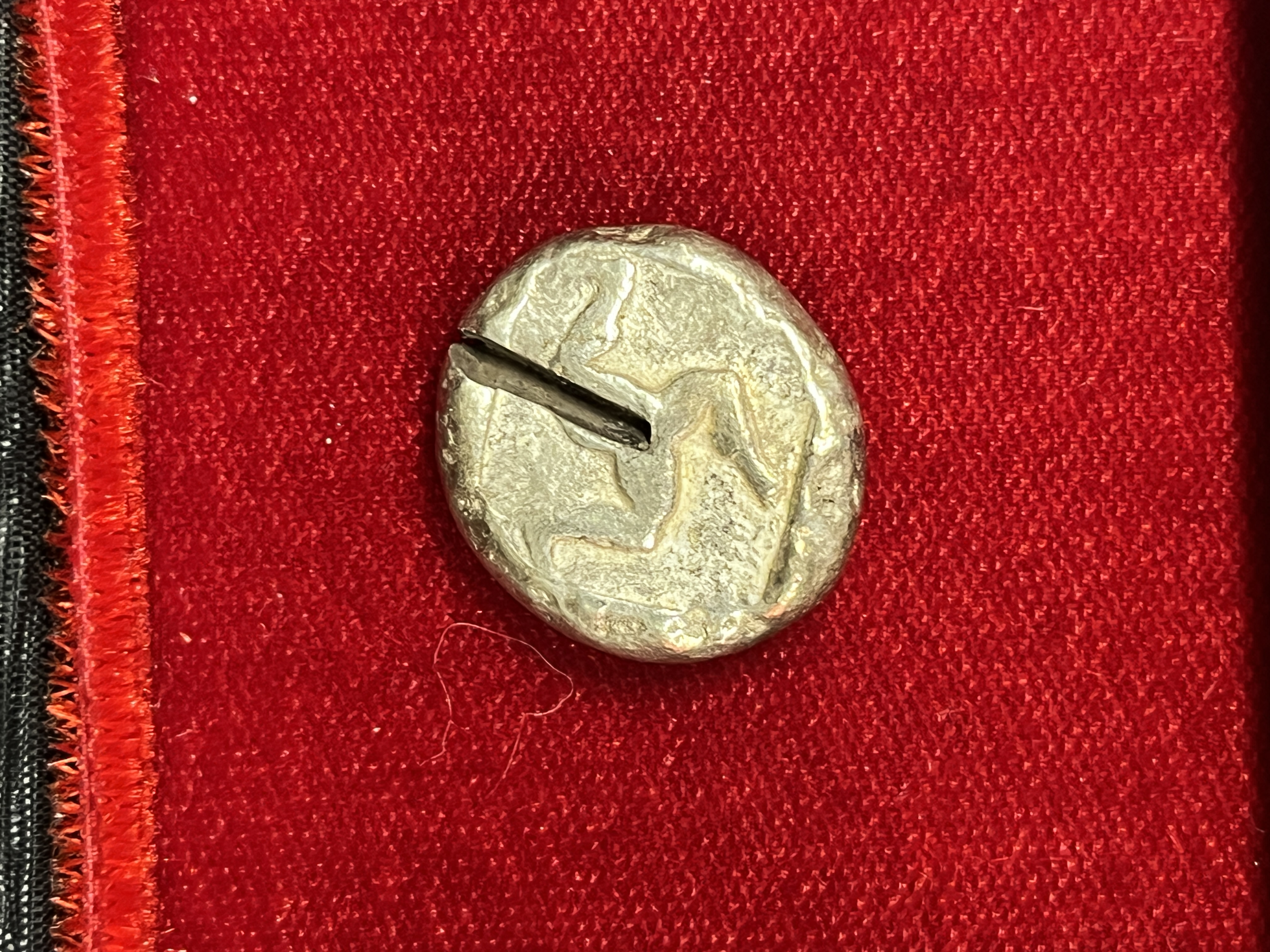 Greek Aspendos Stater with Test Cut, approx. 350 BCE